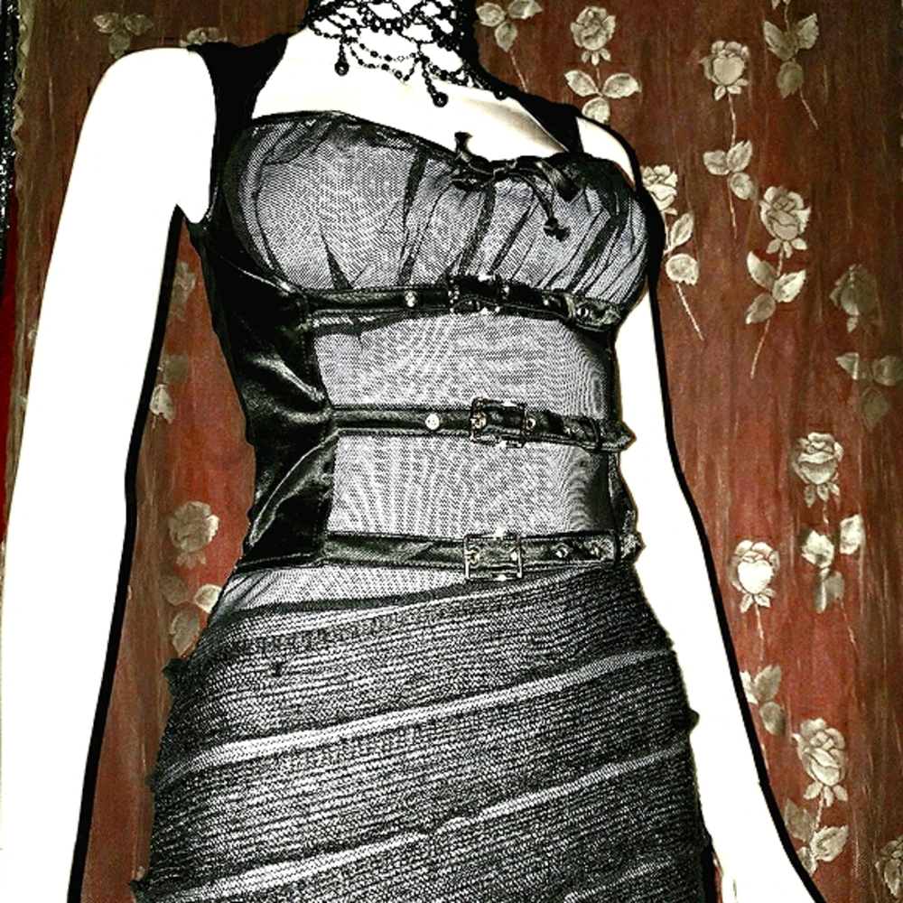 🖤VNTG Lip Service Very Rare Steampunk Gown in Mint Condition! 🖤 - Picture 13 of 16
